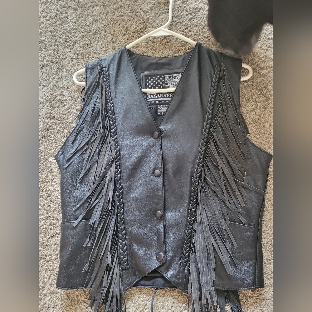 Bikers Leather Vest